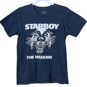 XO Authentic 2017 Tour The Weeknd Starboy Panther Graphic Tee Size Large‎